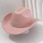 🤠 50% OFF NOW! 💖 Women's Rhinestone Heart Cowboy Hat – Elegant French jazz fedora – Sparkly detail, lightweight & adjustable – perfect for festivals, parties or chic summer style 🎶