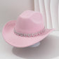 🤠 50% OFF NOW! 💖 Women's Rhinestone Heart Cowboy Hat – Elegant French jazz fedora – Sparkly detail, lightweight & adjustable – perfect for festivals, parties or chic summer style 🎶
