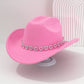 🤠 50% OFF NOW! 💖 Women's Rhinestone Heart Cowboy Hat – Elegant French jazz fedora – Sparkly detail, lightweight & adjustable – perfect for festivals, parties or chic summer style 🎶