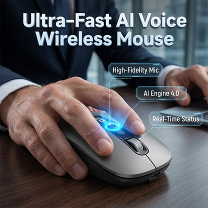 🖱️ 50% OFF NOW! 💬 AI Smart Voice Wireless Mouse – Voice control, wireless & AI-powered – Boosts productivity for work & daily tasks ✨