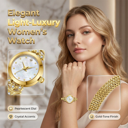 ⌚ 50% OFF NOW! ⏰ Elegant Women's Bracelet Watch – Sparkling dial & adjustable mesh band – Perfect for daily wear or special occasions – chic and timeless ✨💎