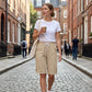 🩳 50% OFF NOW! 🌸 Women's Casual Drawstring Bermuda Shorts – Soft, breathable & relaxed fit – Perfect for lounging, travel or warm days – comfortable and versatile 🌞