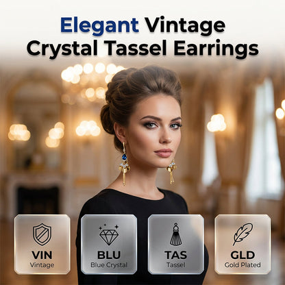 💎 50% OFF NOW! ⏰ Elegant Vintage Rhinestone Drop Earrings – Sparkling & lightweight – Timeless design, perfect for weddings or daily glam ✨