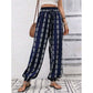 👖 50% OFF NOW! 🌸 Women's Smocked High Waist Printed Lantern Pants – Flowy, breathable & elastic waist – Perfect for summer, beach or resort – trendy and comfortable 🌿