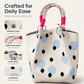 👜 50% OFF NOW! 🎀 Cute Polka Dot Handbag for Women – Lightweight & spacious – Playful design, perfect for casual outings or beach days – durable and stylish ✨