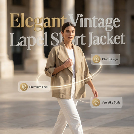 🧥 50% OFF NOW! 🍂 Women's Casual Vintage Lapel Jacket – Soft wool-blend & relaxed fit – Perfect for fall layering or smart-casual days – timeless and versatile ✨