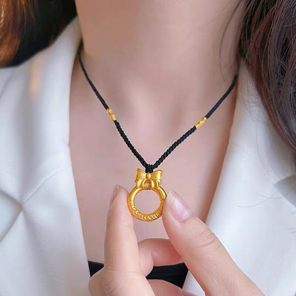 🎀 BUY 1 GET 1 FREE! ⏰ Elegant Gold Bow Pendant Necklace – Delicate chain & polished bow – Perfect for gifting or daily elegance – timeless and charming ✨💛