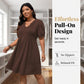 👗 50% OFF NOW! 🌸 Women's Elegant Puff Sleeve V-Neck Dress – Lightweight & flowy – Romantic design, perfect for weddings or garden parties – feminine and chic ✨