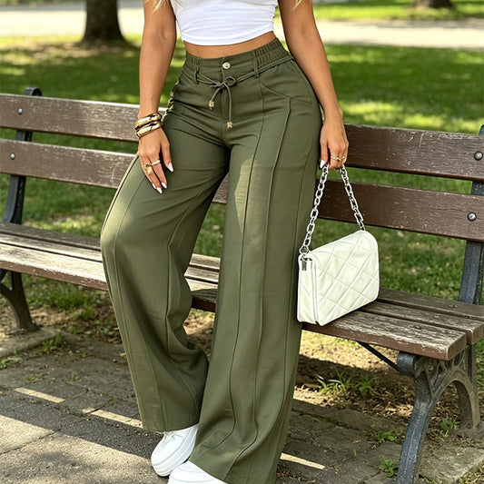 👖 50% OFF NOW! 🌸 Women's High-Waisted Straight Leg Trousers – Tailored fit & breathable fabric – Perfect for office, smart casual or weekend wear – comfortable and versatile ✨💼