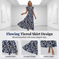 👗 50% OFF NOW! 🌸 Women's Summer Ruffled Flutter Sleeve Tie Waist Floral Midi Dress – Lightweight & romantic – Flattering fit, perfect for beach weddings or brunch – easy and elegant 💃