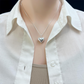 Silver Plated Chubby Heart Pendant Necklace