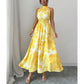 👗 60% OFF NOW! 🌸 Women's Halter Neck Sleeveless Printed Dress – Lightweight & flowy – Perfect for summer, beach or vacation – vibrant print, easy breezy style 🌊