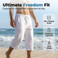 👖 50% OFF NOW! 🌿 Men's Breathable Linen Blend Capri Pants – Adjustable drawstring & deep pockets – Perfect for summer, travel or casual comfort – lightweight & versatile ✨☀️