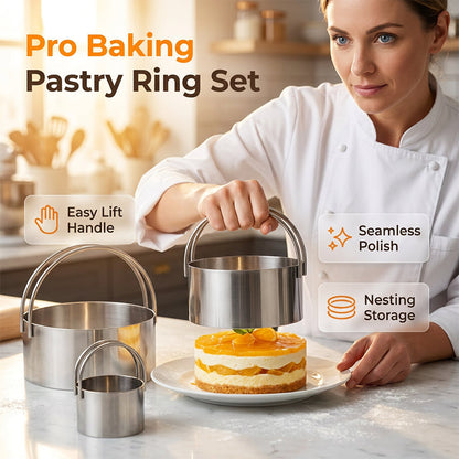 🧑‍🍳 50% OFF NOW! 🍰 Professional 5-Piece Pastry Cutter Set – Stainless steel & ergonomic grips – Perfect for fondant, pizza or cookie dough – includes crimpers & decorating wheels ✨
