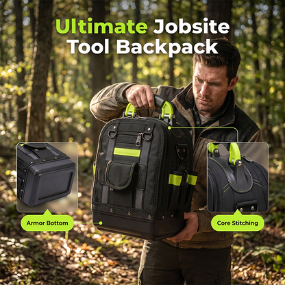 🎒 50% OFF NOW! 🛠️ Heavy-Duty Multi-Compartment Tool Bag Backpack – 22 pockets & padded straps – Organizes tools, perfect for electricians, plumbers or DIYers – durable and portable 🔧