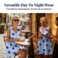 👗 50% OFF NOW! ⚫ Women's Sleeveless U-Neck Polka Dot Mini Dress with Pockets – Playful & lightweight – Perfect for summer parties or casual outings – practical and chic 🎀