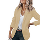 🧥 50% OFF NOW! 💼 Women's Solid Color Lapel Blazer Jacket – Tailored fit & lightweight fabric – Perfect for office, business meetings or smart casual – polished and versatile ✨
