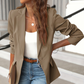 🧥 50% OFF NOW! 💼 Women's Solid Color Lapel Blazer Jacket – Tailored fit & lightweight fabric – Perfect for office, business meetings or smart casual – polished and versatile ✨