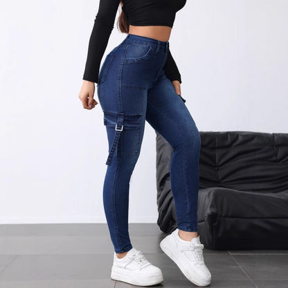 👖 50% OFF NOW! 🌿 Women's High-Waist Stretch Cargo Jeans – Functional pockets & flattering fit – Perfect for casual days, travel or outdoor style – comfortable and modern ✨🛒