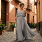 👗 50% OFF NOW! 🌸 Women's Elegant Cold Shoulder Flowing Maxi Dress – Lightweight & romantic – Perfect for summer parties, beach or special occasions – breezy and chic ✨
