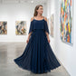 👗 50% OFF NOW! 🌸 Women's Elegant Cold Shoulder Flowing Maxi Dress – Lightweight & romantic – Perfect for summer parties, beach or special occasions – breezy and chic ✨