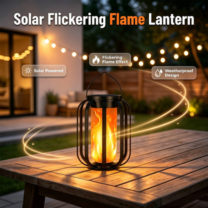 🏮 50% OFF NOW! ☀️ Solar Flickering Flame Lantern – Waterproof & auto-on – Realistic warm glow, perfect for patios, gardens or pathways – no wiring needed 🌙
