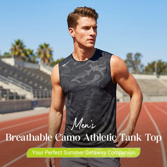 👕 60% OFF NOW! 🌿 Men's Breathable Camo Athletic Tank Top – Lightweight & quick-dry – Perfect for gym, running or outdoor sports – moisture-wicking and comfortable 💪