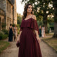 👗 50% OFF NOW! 💥 Women's Elegant Cold Shoulder Flowy Maxi Dress – Cinched waist & spaghetti straps – Off-shoulder design, perfect for summer parties or beach weddings ✨🌊