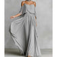 👗 50% OFF NOW! 💥 Women's Elegant Cold Shoulder Flowy Maxi Dress – Cinched waist & spaghetti straps – Off-shoulder design, perfect for summer parties or beach weddings ✨🌊
