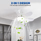 🌀 50% OFF NOW! 💡 2-in-1 Remote-Controlled Ceiling Fan with LED Light – Dimmable & reversible – Silent motor, sleek design – perfect for bedrooms or living rooms ✨🏠