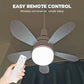 🌀 50% OFF NOW! 💡 2-in-1 Remote-Controlled Ceiling Fan with LED Light – Dimmable & reversible – Silent motor, sleek design – perfect for bedrooms or living rooms ✨🏠