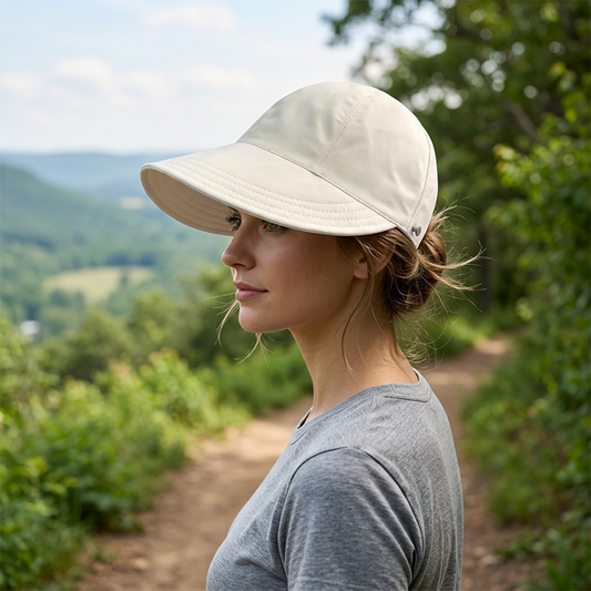 🧢 50% OFF NOW! ☀️ Summer Hat with Ponytail Hole – UPF 50+, sweatband & packable – Breathable & cool – perfect for hiking, beach or travel 🌿✨