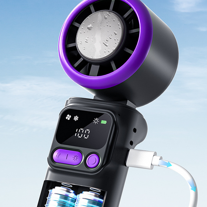 🌀 50% OFF NOW! ❄️ Portable Cooling Fan with Ice Compress Plate – Rechargeable & 3 speeds – Cools faster with removable gel plate – perfect for desk, gym or outdoor use 💨✨