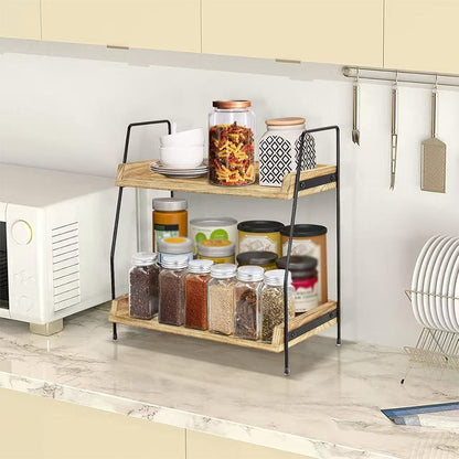 🌿 Save 50%! 🏠 2-Tier Countertop Shelf – Sturdy, space-saving & organizer-ready ✨
