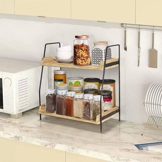 🌿 Save 50%! 🏠 2-Tier Countertop Shelf – Sturdy, space-saving & organizer-ready ✨