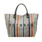 👜 50% OFF NOW! 🌈 Women's Rainbow Striped Woven Tote Bag – Lightweight & spacious – Perfect for beach, shopping or everyday use – colourful and durable ✨🏖️