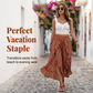👖 50% OFF NOW! 🌸 Women's Elastic Printed Ruffle Split 7/8 Pants – Flowy & lightweight – Perfect for summer, beach or resort wear – stylish and comfortable 🌊✨