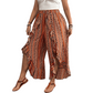 👖 50% OFF NOW! 🌸 Women's Elastic Printed Ruffle Split 7/8 Pants – Flowy & lightweight – Perfect for summer, beach or resort wear – stylish and comfortable 🌊✨