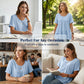 👚 50% OFF NOW! 🌸 Women's Short Sleeve Tiered Tunic Top – Lightweight & flowy – Perfect for summer layering or casual chic – comfortable and feminine ✨🌿