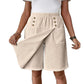 🩳 50% OFF NOW! ⏳ Women's Knee-Length Asymmetrical Wrap Shorts – Flowy & lightweight – Unique wrap design, perfect for summer or resort style – comfortable and chic 🌸✨