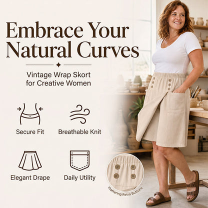 🩳 50% OFF NOW! ⏳ Women's Knee-Length Asymmetrical Wrap Shorts – Flowy & lightweight – Unique wrap design, perfect for summer or resort style – comfortable and chic 🌸✨