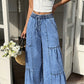 👖 50% OFF NOW! 🌸 Women's High Waist Wide Leg Denim Pants – Stretchy & vintage wash – Flattering, relaxed fit – perfect for casual or smart-casual days ✨🌿