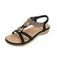 👡 50% OFF NOW! 🌸 Women's Comfortable Bohemian Flat Sandals – Cushioned & adjustable straps – Perfect for beach, travel or casual summer days – boho chic and lightweight ✨🌿