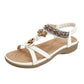 👡 50% OFF NOW! 🌸 Women's Comfortable Bohemian Flat Sandals – Cushioned & adjustable straps – Perfect for beach, travel or casual summer days – boho chic and lightweight ✨🌿