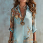 👗 50% OFF NOW! 🎁 Elegant Retro Print Maxi Dress – Boho V-neck & button-down – Flowy, breathable – perfect for beach holidays or summer elegance 🌸✨