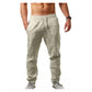 👖 50% OFF NOW! 🏆 Men's Casual Linen Drawstring Trousers – Breathable & lightweight – Relaxed fit, perfect for summer or smart casual – comfortable and stylish 🌿✨