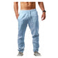👖 50% OFF NOW! 🏆 Men's Casual Linen Drawstring Trousers – Breathable & lightweight – Relaxed fit, perfect for summer or smart casual – comfortable and stylish 🌿✨
