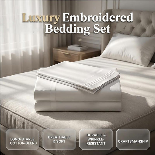 🛏️ 50% OFF NOW! ✨ Luxury Embroidered European Bedding Set – Soft fabric & elegant design – Adds a refined touch to any bedroom – comfortable and breathable 🌙🌸