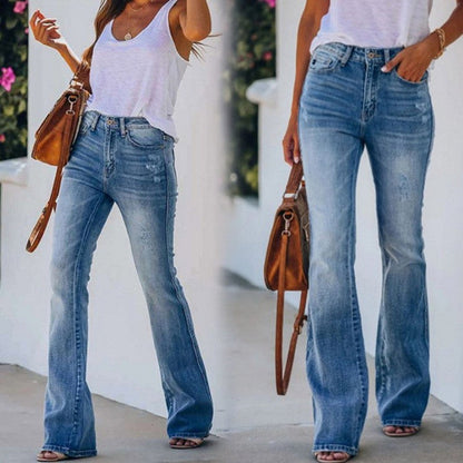 👖 60% OFF NOW! 🔥 Tummy Control Bootcut Jeans – High-waisted & stretchy – Smoothing fit, perfect for everyday casual – flattering and comfortable ✨🌸