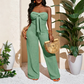 👗 50% OFF NOW! 🌸 Women's Strapless High-Waisted Wide-Leg Jumpsuit – Flowy & elegant – Perfect for weddings, summer parties or chic evenings – breathable and flattering ✨🌿